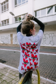 Oversized SONHOS Corações [branca]