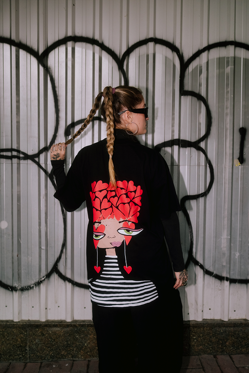 Oversized SONHOS Personagem [preta]