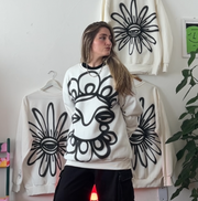 Moletom Flor Off White