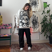 Moletom Flor Off White