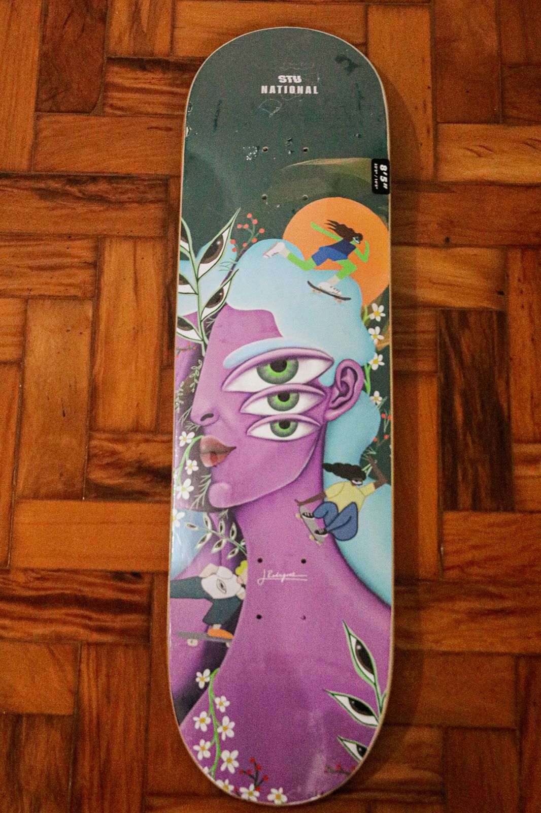 Vida Brota Onde o Skater Toca — Shape Colecionável STU (Peça Única)